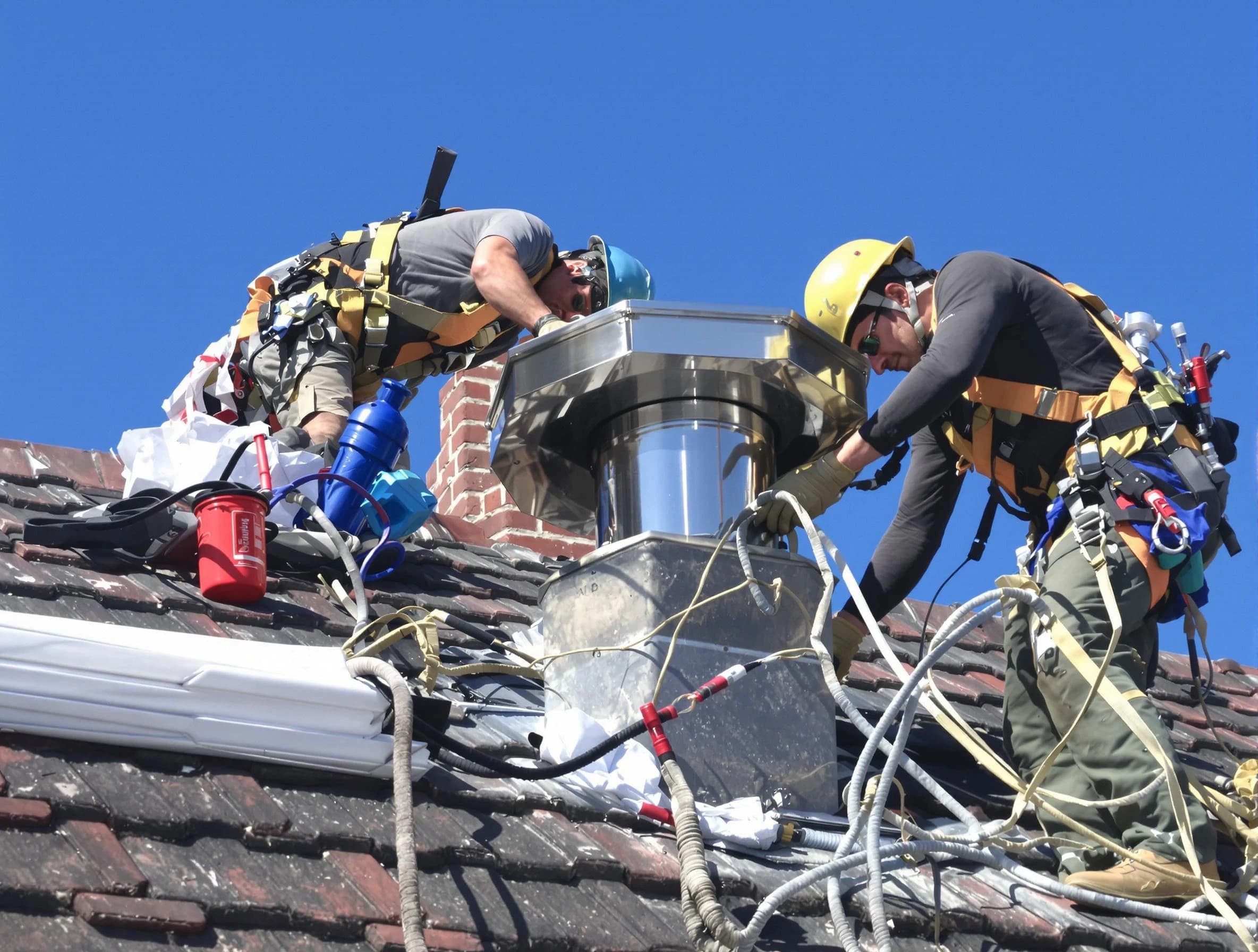 Protective chimney cap installed by Wall Chimney Sweep in Wall, NJ