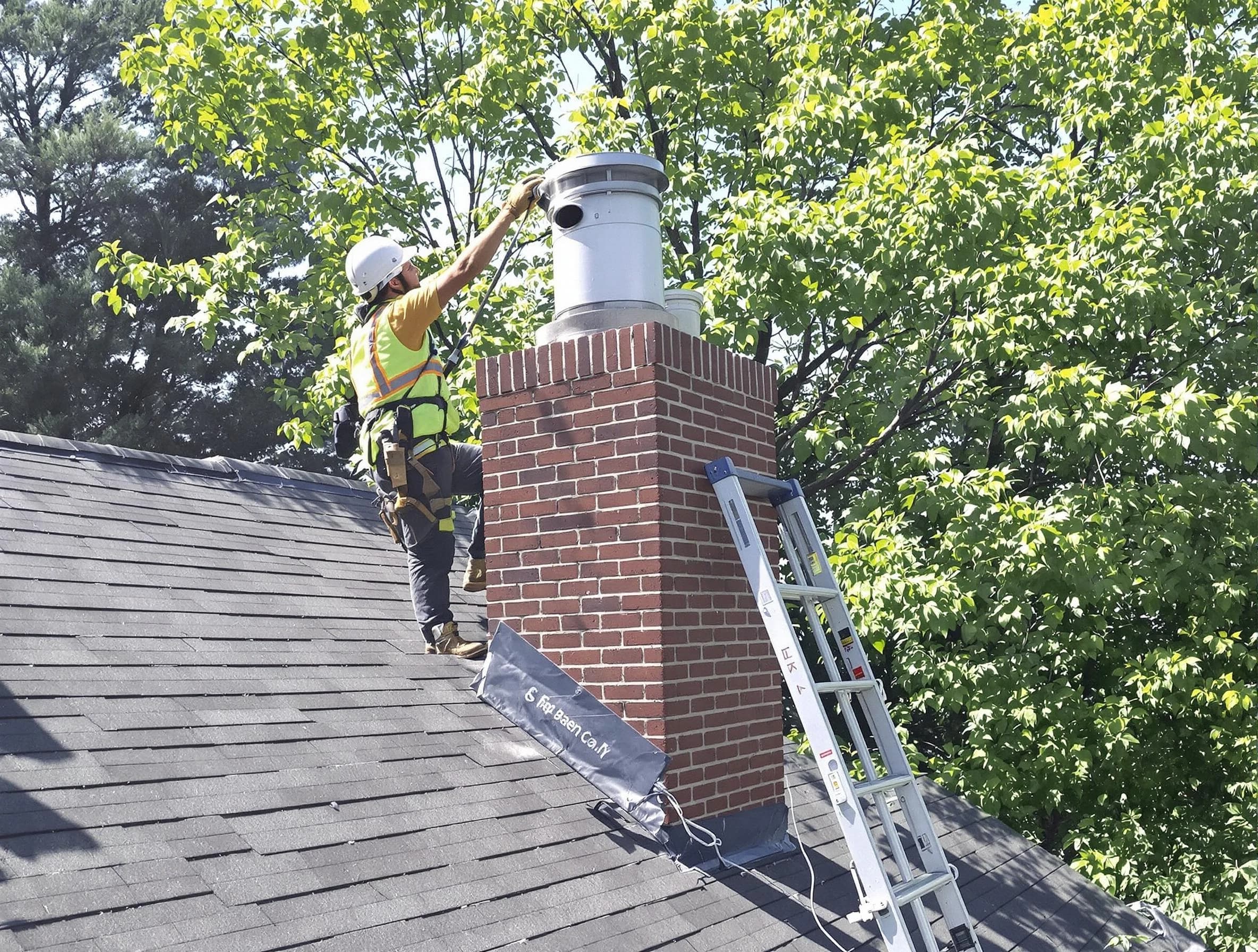 Chimney liner inspection by Wall Chimney Sweep in Wall, NJ