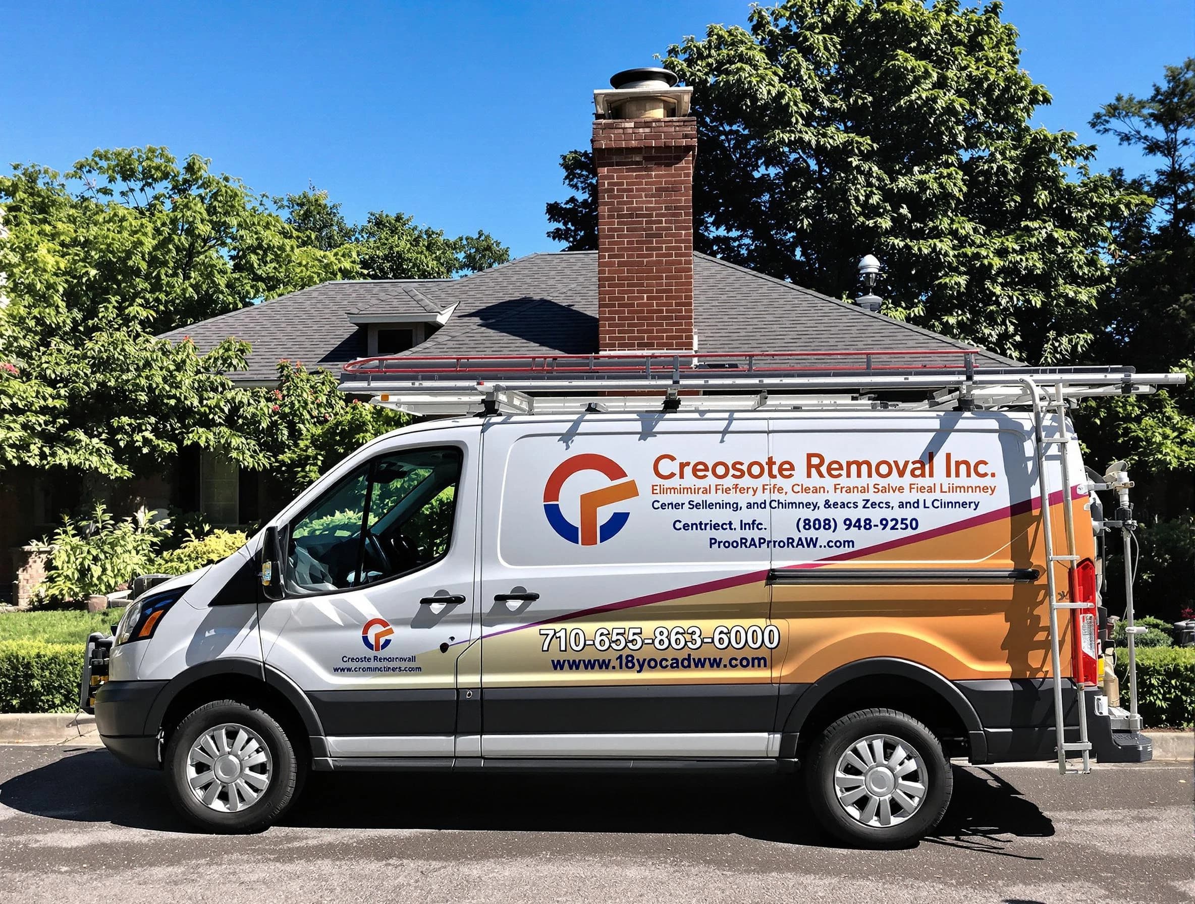 Wall Chimney Sweep technician removing creosote safely in Wall, NJ